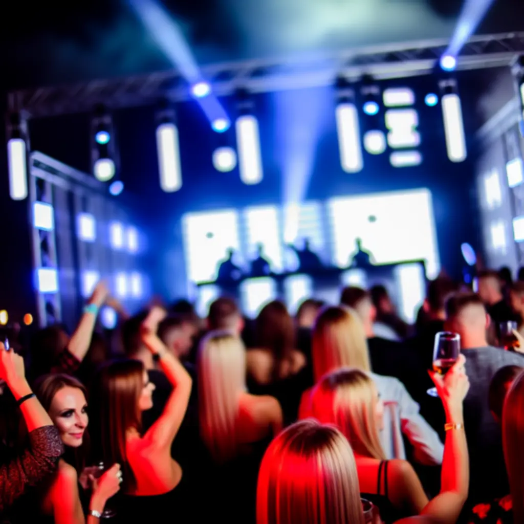Uczestnicy tańczący podczas nadchodzącego wydarzenia Night Vibe Factory